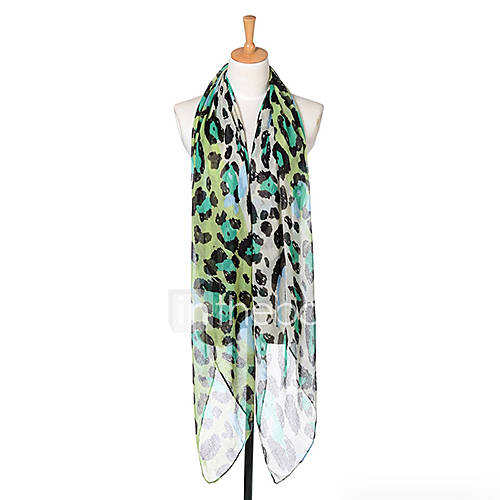 Fashion Leopard Print Voile Scarf