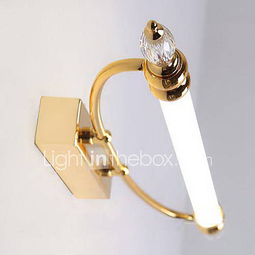 Bulb Included Bathroom Wall Lamp, 1 Light, Contemporary Metal Electroplating