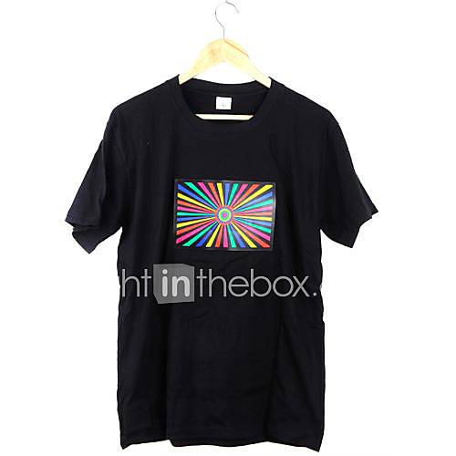 Most Attractive Music Activated Flashing Colorful Equalizer LED T shirt