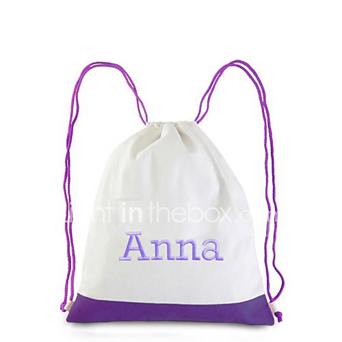 Personalized Canvas Back Pack with Embroidered Name (More Colors)