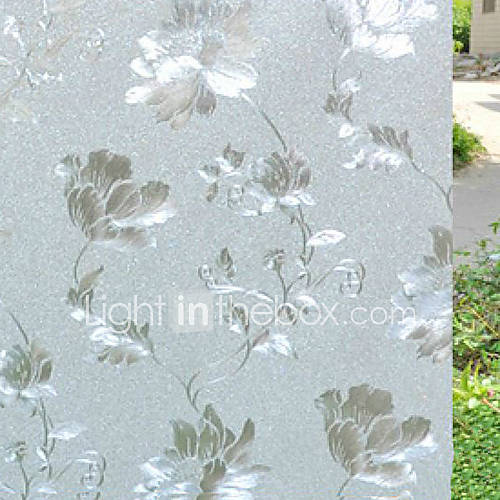 Country Floral Blossoms Pattern Window Film