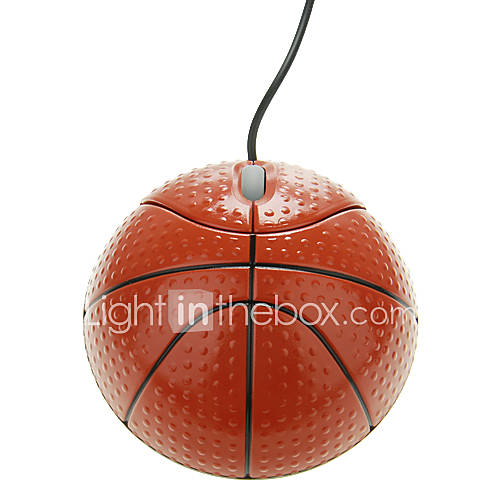 AK 58 3D Basketball shaped USB Optical High frequency Wired Mouse