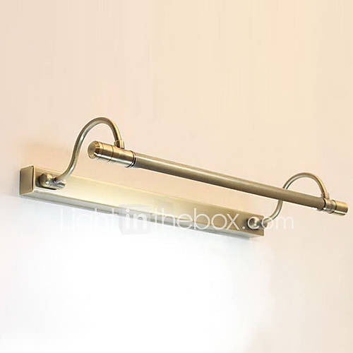 Bulb Included Bathroom Wall Lamp, 1 Light, Classic Metal Bronze Electroplating