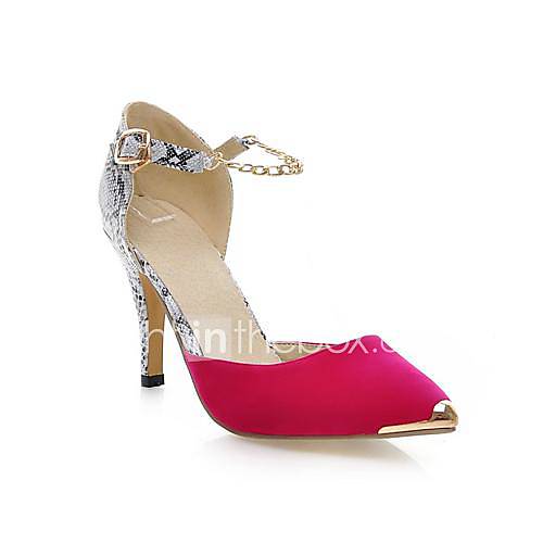 Suede Stiletto Heel Pumps Heels with Buckle/Chain(More Colors)