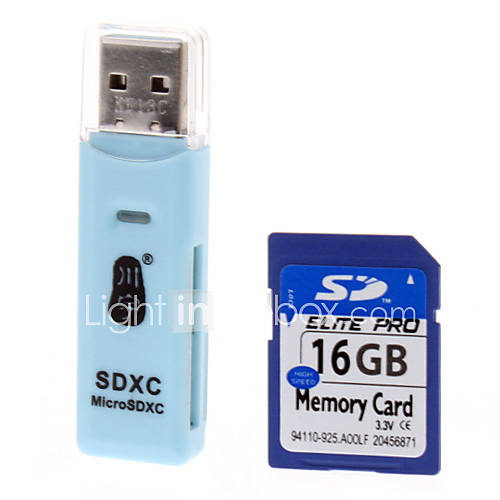 Hi speed Ultra SD Memory Card 16G with 2 in 1 Card Reader