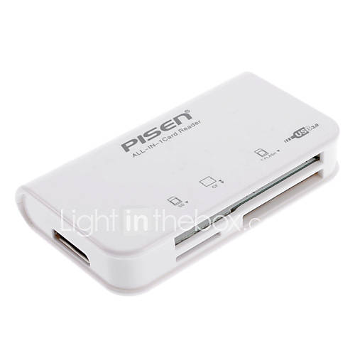 PISEN USB 3.0 All in one Card Reader (White)