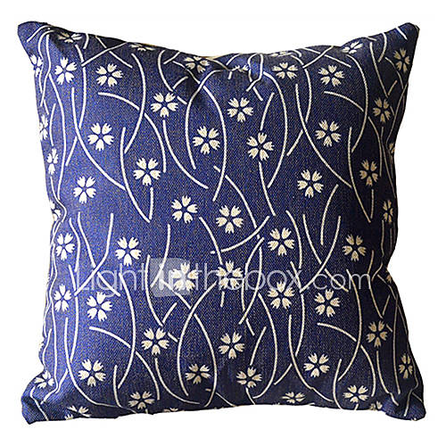 Sweet Blue Flowers Decorative Pillow Cover