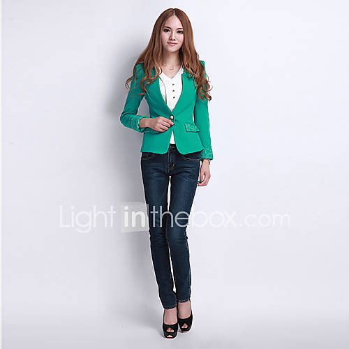 Newcomerland Temperament Leisure Small Slim Suit(Green)