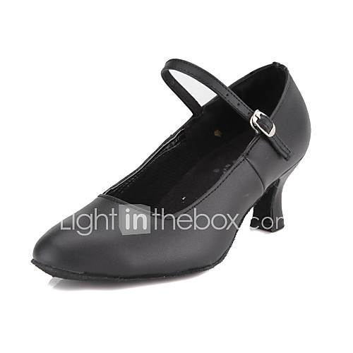 Womens Leather Ankle Strap Upper Modern / Ballroom Dance Shoes