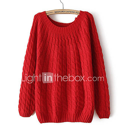 Womens Knitted Pullover Jumper Loose Sweater Knitwear