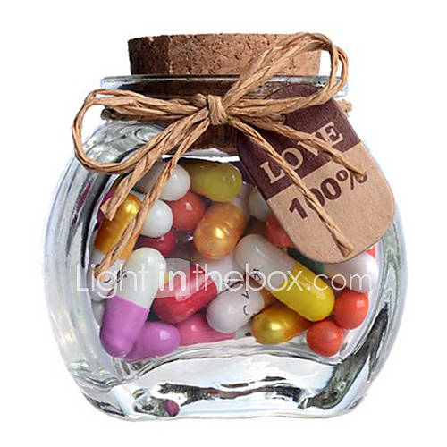 Modern Creativ Wishing Jar Full of Decorative Capsule