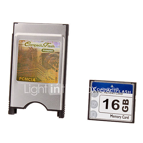 16G Ultra Digital CompactFlash Card with PCMCI Adapter