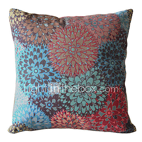 Delightful Flower Decorative Pillow Cover