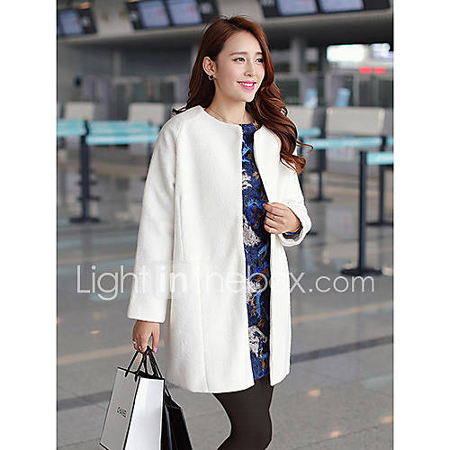 Womens Stylish Long Woolen Coat