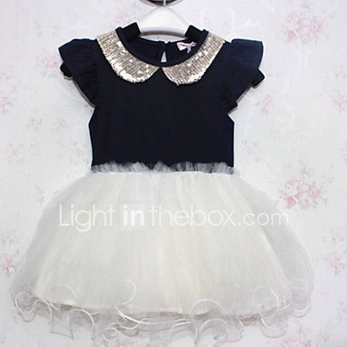 Girls Beaded Collar Princess Dress