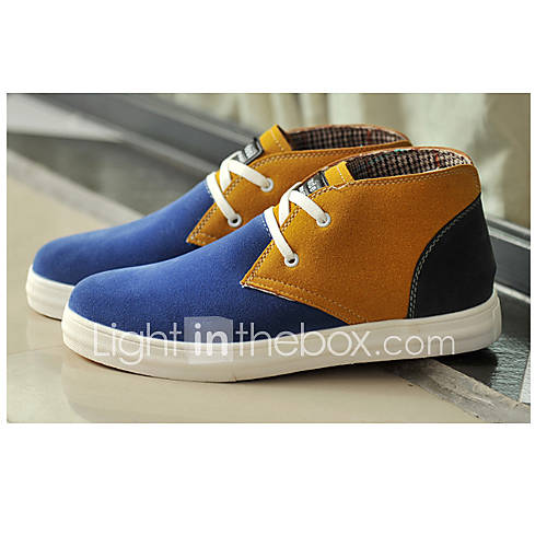 Trend Point Mens Popular Suede Shoes(Royal Blue)