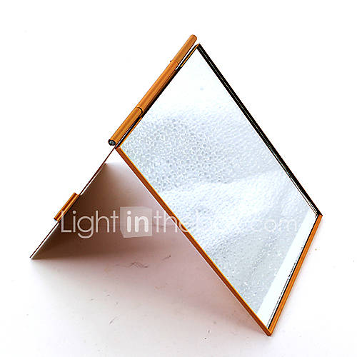  Black Folding Leather Table Traveling Makeup Mirror