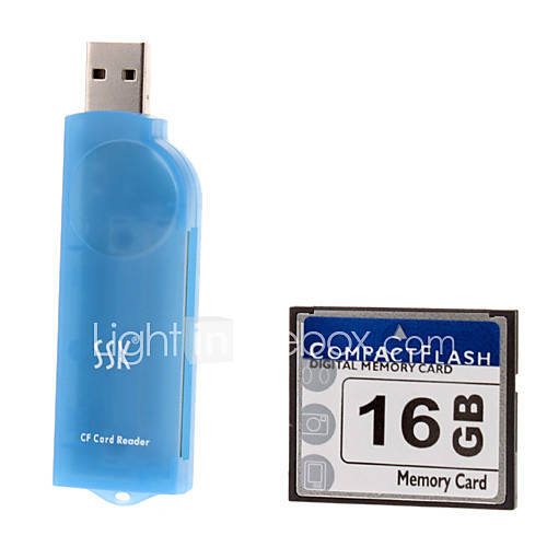 16G Ultra Digital CompactFlash Card with USB 2.0 Reader