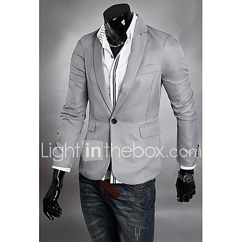 Mens Explosion Models Wild Stylish Square Collar A Button Small Suit
