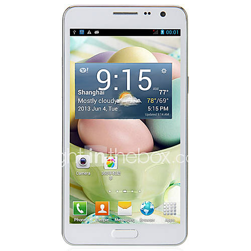 DELION N900W   5.3 Inch Android 4.2 Quad Core Smartphone (1.3GHz,Dual SIM,Dual Camera,GPS,Wifi,3G)