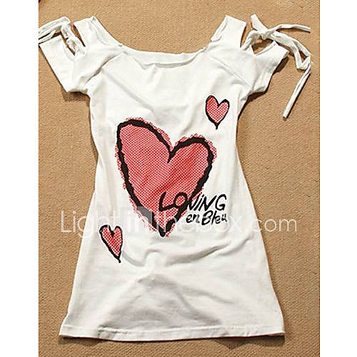 Womens Sexy Bow Knot Cut Out Blouse