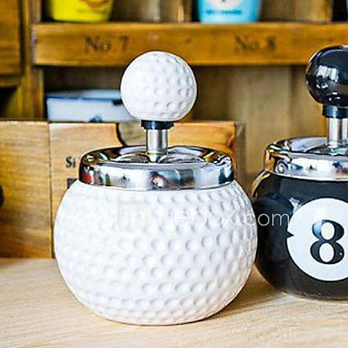 Fashion Novelty Golf Ball Ceramics Ashtray