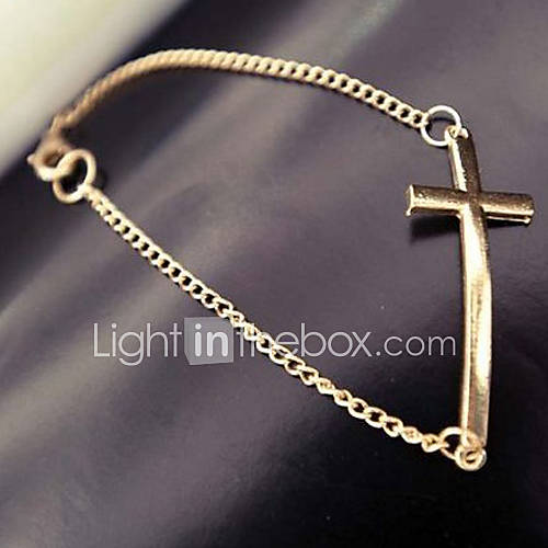 Womens Punk Cross Bracelet