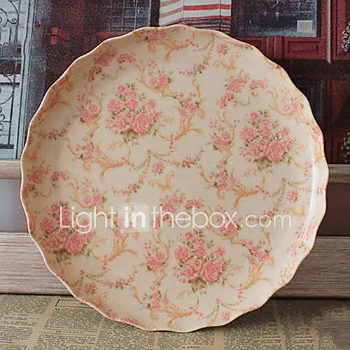 Spring Floral Tray, Resin Diameter 11