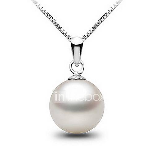 HoneyBaby Natural Pearl Pendant Silver Necklace