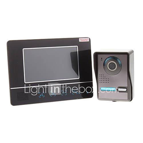 7 Inch TFT Touch Screen Color Video Door Phone Cmos Night Version Camera Intercom System