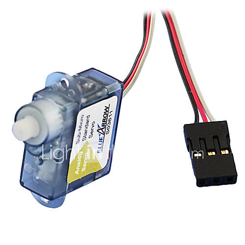 BlueArrow S03611 3.7g Mini Plastic Bearing Analog Servo(JST1.50 Plug)