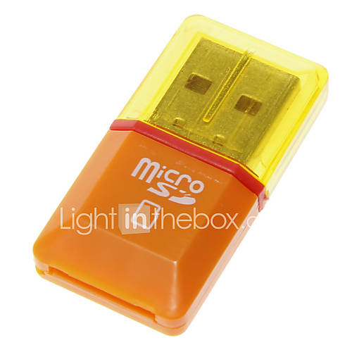 Mini Universal Memory Card Reader (Black/Green/Orange)