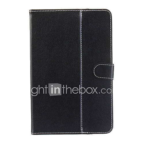 9 Tablet PC Leather Case Cover Protective Jacket with Steel Hooks Black