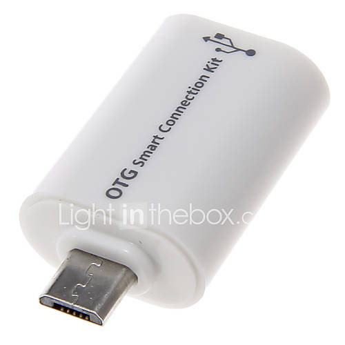 Mini USB OTG Smart Connection Kit (White)