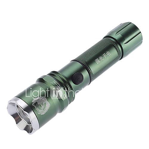 Small Sun ZY R19 Mode Waterproof Adjustable Zoom Cree XR E Q5 LED Flashlight(350ML,1x18650,Green)