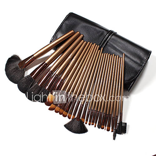 24 pcs Professional Makeup Brushes Set Synthetic Hair with Black Bag