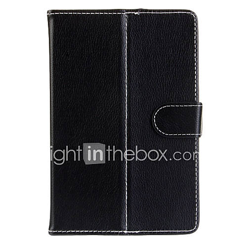 Universal Protective 360 Degree Rotation PU Leather Case for 7 Tablet   Black