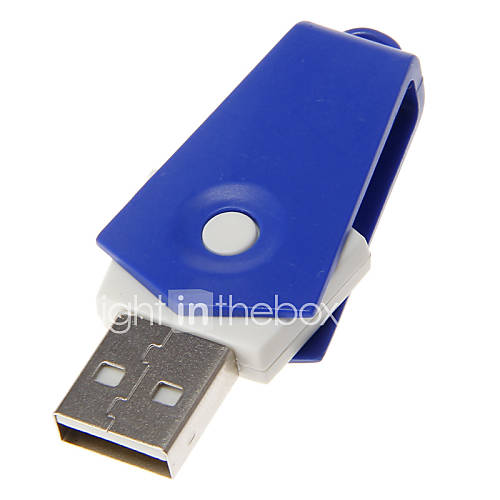 Mini USB Memory Card Reader (Blue)