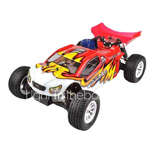 1/10 Scale Short Course Nitro RC Truck Single Speed (Red)