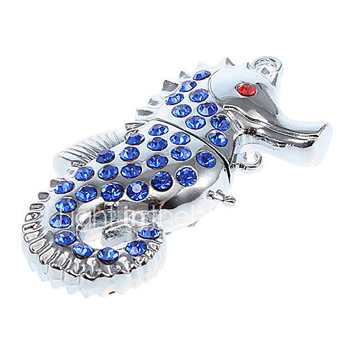 8G Metal Sea Horse Shaped USB Flash Drive