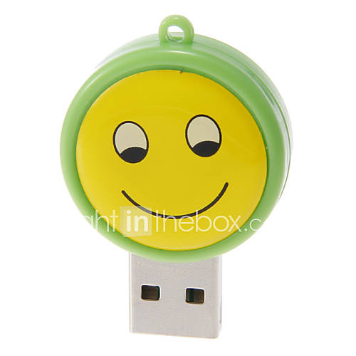 Mini USB Memory Card Reader (GreenYellow)