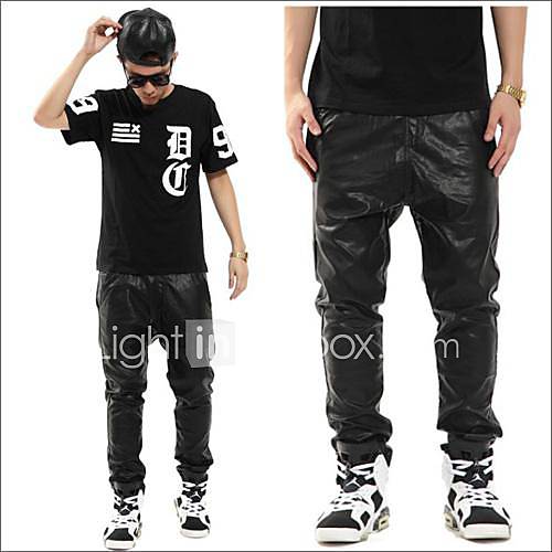 Mens Motorcycle PU Pants