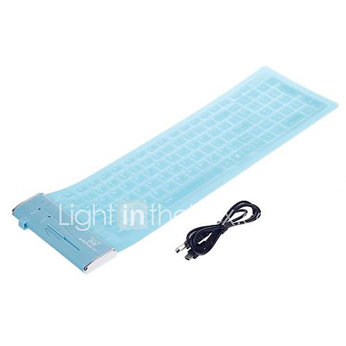 Microkingdom MK 3100 USB 2.0 Foldable Silicone Waterproof 104 Key Keyboard