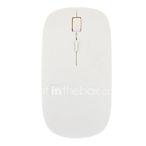 Ultra slim 2.4G Wireless High frequency Mouse White