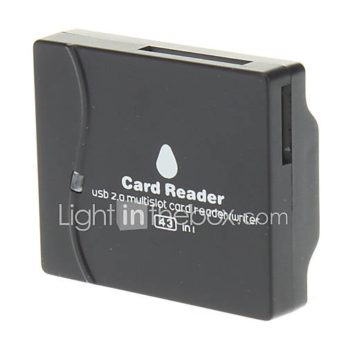 All in one Mini USB 2.0 Memory Card Reader (Black)