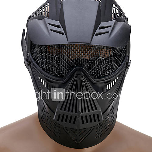 Black Tactical Outdoor CS Shooting Protective Face Mask