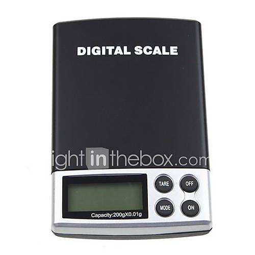 2Kg 0.1g Digital scale LCD Weighing Pocket Scale Electronic Balance 2000g D41N