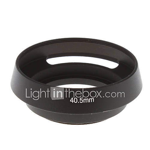 40.5mm Hollow out Lens Hood for Camera (Black)