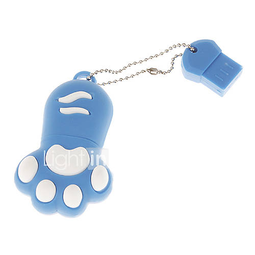 4G Cartoon Paw Shaped USB Flash Drive