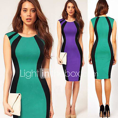 Womens Sexy Sleeveless O neck Dress